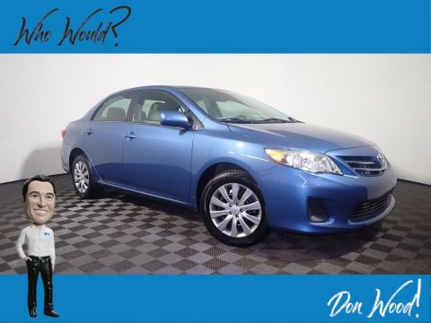 Nautical Blue Metallic Toyota Corolla LE.  Click to enlarge.