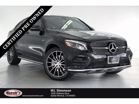Black Mercedes-Benz GLC AMG 43 4Matic Coupe.  Click to enlarge.