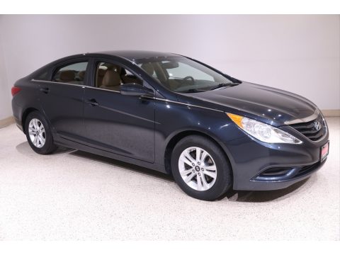 Pacific Blue Pearl Hyundai Sonata GLS.  Click to enlarge.