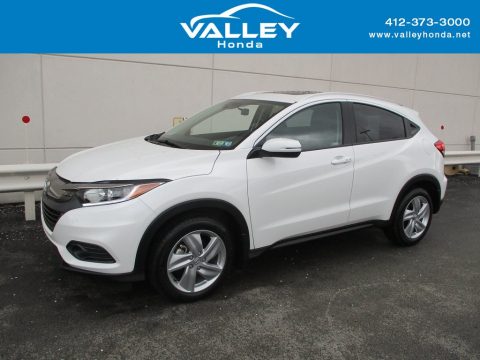 Platinum White Pearl Honda HR-V EX AWD.  Click to enlarge.