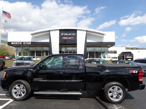 Onyx Black GMC Sierra 1500 SLE Extended Cab 4x4.  Click to enlarge.