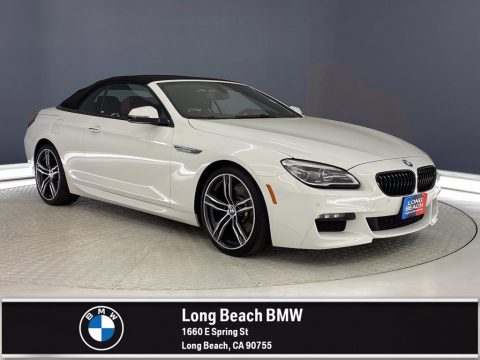 Alpine White BMW 6 Series 640i Convertible.  Click to enlarge.