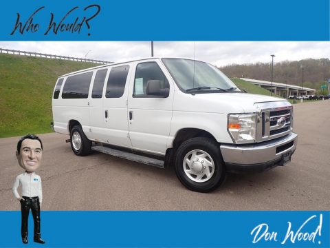 Oxford White Ford E Series Van E350 XL Extended Passenger.  Click to enlarge.