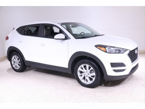 Winter White Hyundai Tucson SE AWD.  Click to enlarge.