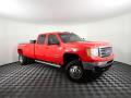 Front 3/4 View of 2014 GMC Sierra 3500HD SLT Crew Cab 4x4 Dually #3