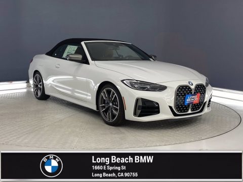 Alpine White BMW 4 Series M440i Convertible.  Click to enlarge.