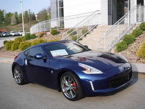 Deep Blue Pearl Nissan 370Z Touring Coupe.  Click to enlarge.