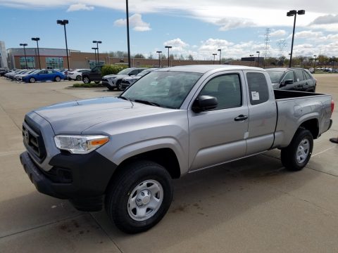Silver Sky Metallic Toyota Tacoma SR Access Cab 4x4.  Click to enlarge.