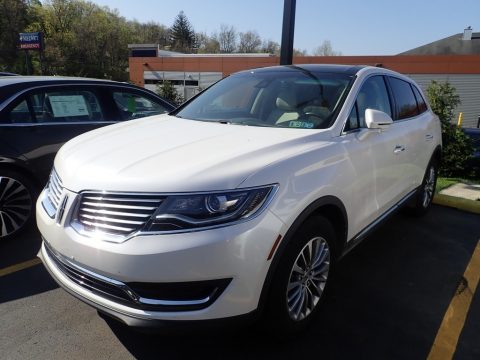 White Platinum Lincoln MKX Select AWD.  Click to enlarge.