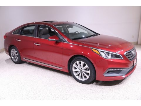 Venetian Red Hyundai Sonata Sport.  Click to enlarge.