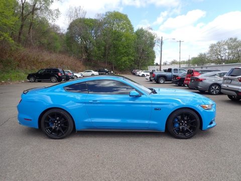 Grabber Blue Ford Mustang GT Coupe.  Click to enlarge.