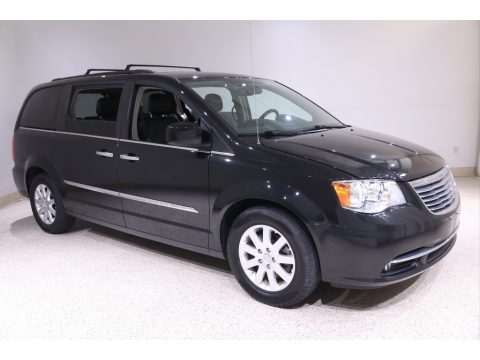 Brilliant Black Crystal Pearl Chrysler Town & Country Touring.  Click to enlarge.