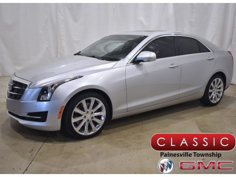 Radiant Silver Metallic Cadillac ATS Luxury AWD.  Click to enlarge.