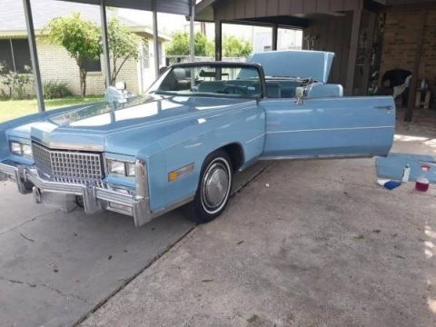 Jennifer Blue Cadillac Eldorado Convertible.  Click to enlarge.