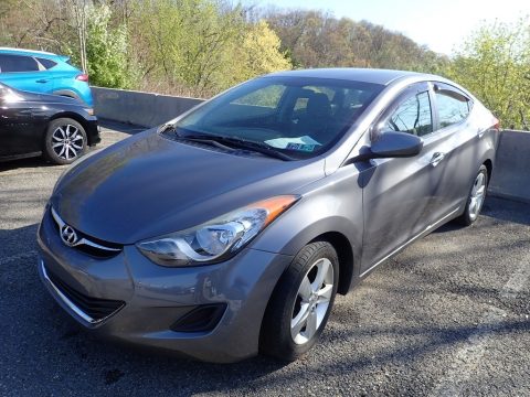 Titanium Gray Metallic Hyundai Elantra GLS.  Click to enlarge.