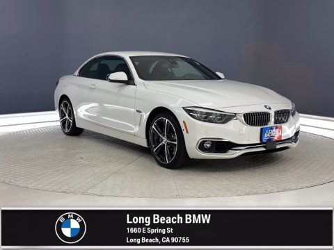 Alpine White BMW 4 Series 440i xDrive Convertible.  Click to enlarge.