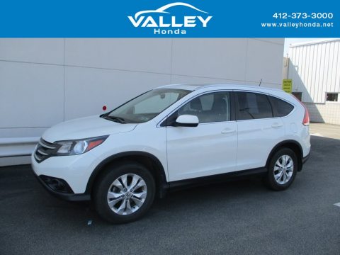 White Diamond Pearl Honda CR-V EX-L AWD.  Click to enlarge.