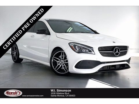 Polar White Mercedes-Benz CLA 250 Coupe.  Click to enlarge.