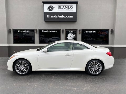 Majestic White Infiniti Q60 Convertible.  Click to enlarge.