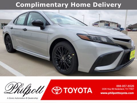 Celestial Silver Metallic Toyota Camry SE Nightshade.  Click to enlarge.