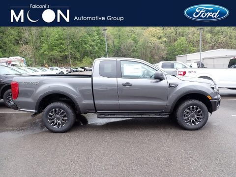 Carbonized Gray Metallic Ford Ranger XLT SuperCab 4x4.  Click to enlarge.