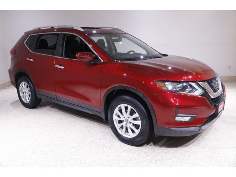 Scarlet Ember Nissan Rogue S AWD.  Click to enlarge.