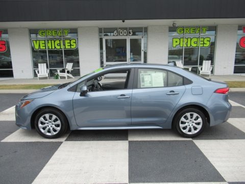 Celestite Gray Metallic Toyota Corolla LE.  Click to enlarge.