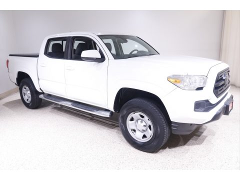 Super White Toyota Tacoma SR Double Cab 4x4.  Click to enlarge.