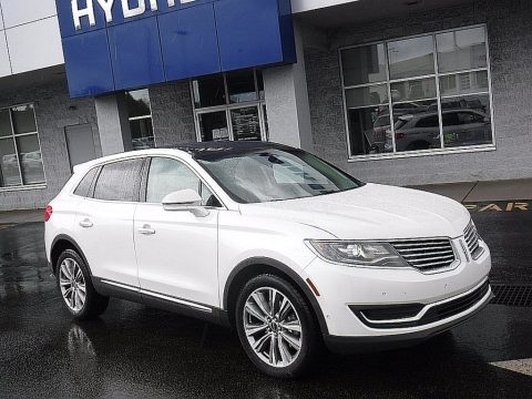 White Platinum Lincoln MKX Reserve AWD.  Click to enlarge.