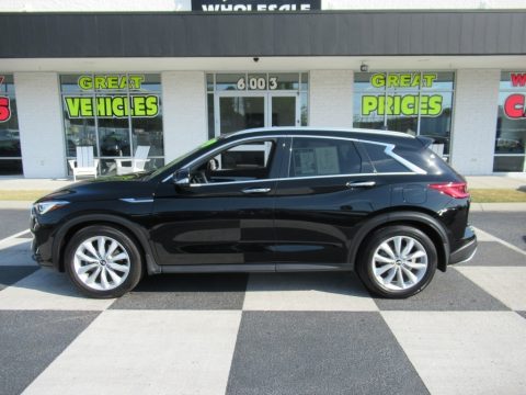 Black Obsidian Infiniti QX50 Essential AWD.  Click to enlarge.