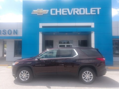Black Cherry Metallic Chevrolet Traverse LT.  Click to enlarge.
