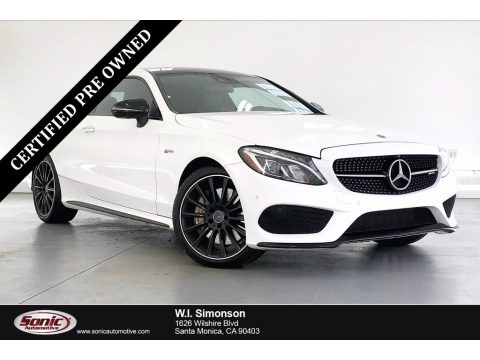 Polar White Mercedes-Benz C 43 AMG 4Matic Coupe.  Click to enlarge.