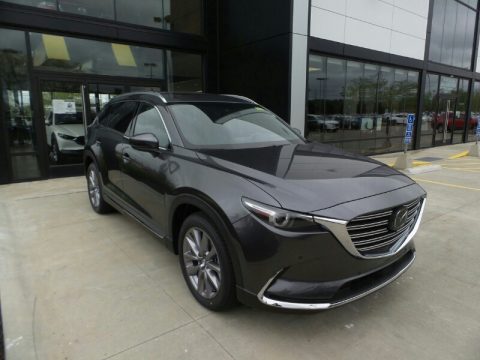 Machine Gray Metallic Mazda CX-9 Grand Touring AWD.  Click to enlarge.