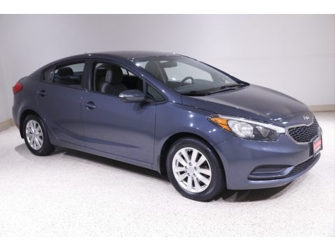 Steel Blue Kia Forte LX.  Click to enlarge.
