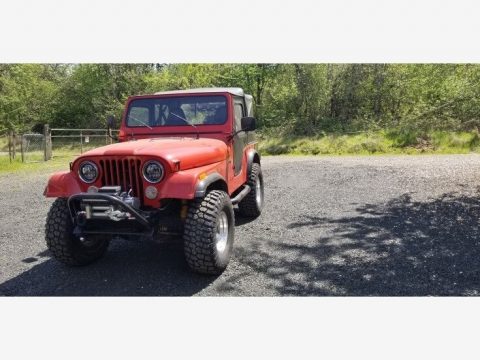 Red Jeep CJ7 4x4.  Click to enlarge.