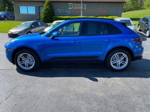 Sapphire Blue Metallic Porsche Macan S.  Click to enlarge.