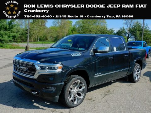 Diamond Black Crystal Pearl Ram 1500 Limited Crew Cab 4x4.  Click to enlarge.