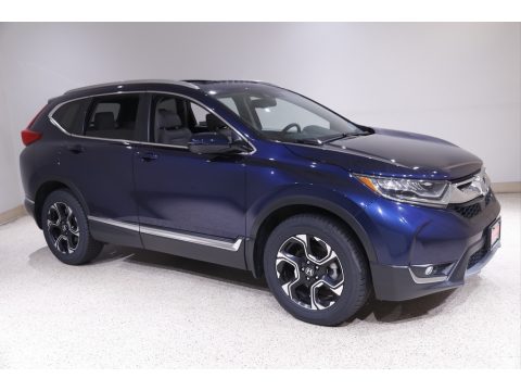Obsidian Blue Pearl Honda CR-V Touring AWD.  Click to enlarge.