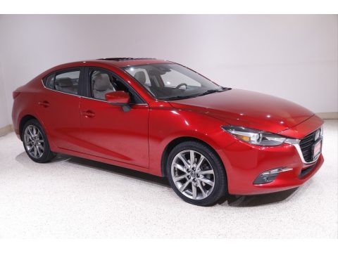 Soul Red Metallic Mazda MAZDA3 Grand Touring 4 Door.  Click to enlarge.