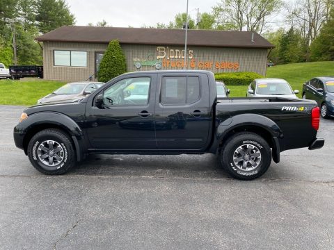 Midnight Black Nissan Frontier Pro-4X Crew Cab 4x4.  Click to enlarge.