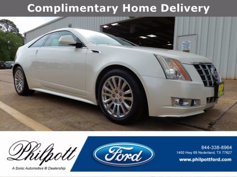 White Diamond Tricoat Cadillac CTS Coupe.  Click to enlarge.