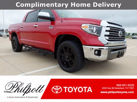 Barcelona Red Metallic Toyota Tundra 1794 Edition CrewMax 4x4.  Click to enlarge.