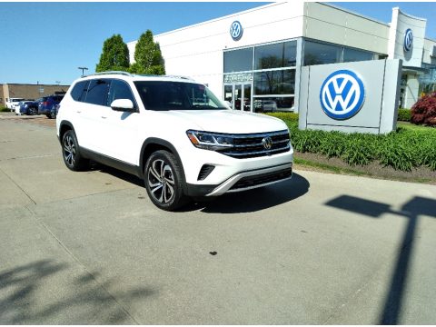 Oryx White Pearl Volkswagen Atlas SEL Premium 4Motion.  Click to enlarge.
