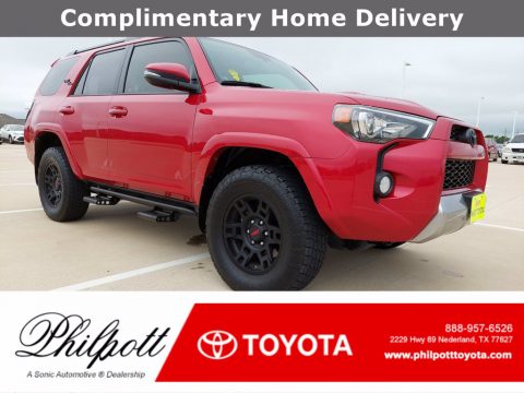 Barcelona Red Metallic Toyota 4Runner TRD Off-Road 4x4.  Click to enlarge.