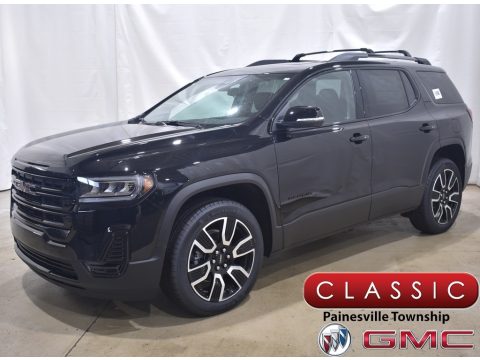 Ebony Twilight Metallic GMC Acadia SLE AWD.  Click to enlarge.