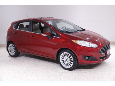 Ruby Red Metallic Ford Fiesta Titanium Hatchback.  Click to enlarge.