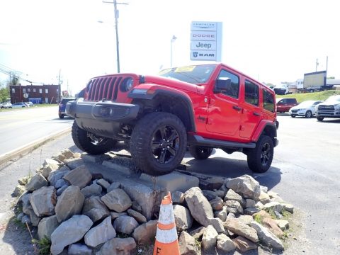 Firecracker Red Jeep Wrangler Unlimited Altitude 4x4.  Click to enlarge.