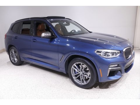 Phytonic Blue Metallic BMW X3 M40i.  Click to enlarge.