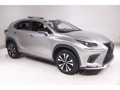 Atomic Silver Lexus NX 300 F Sport AWD.  Click to enlarge.