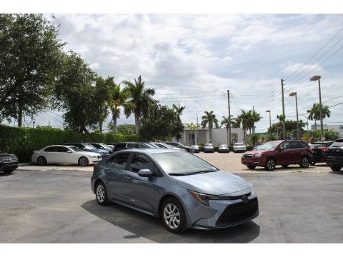 Celestite Gray Metallic Toyota Corolla LE.  Click to enlarge.